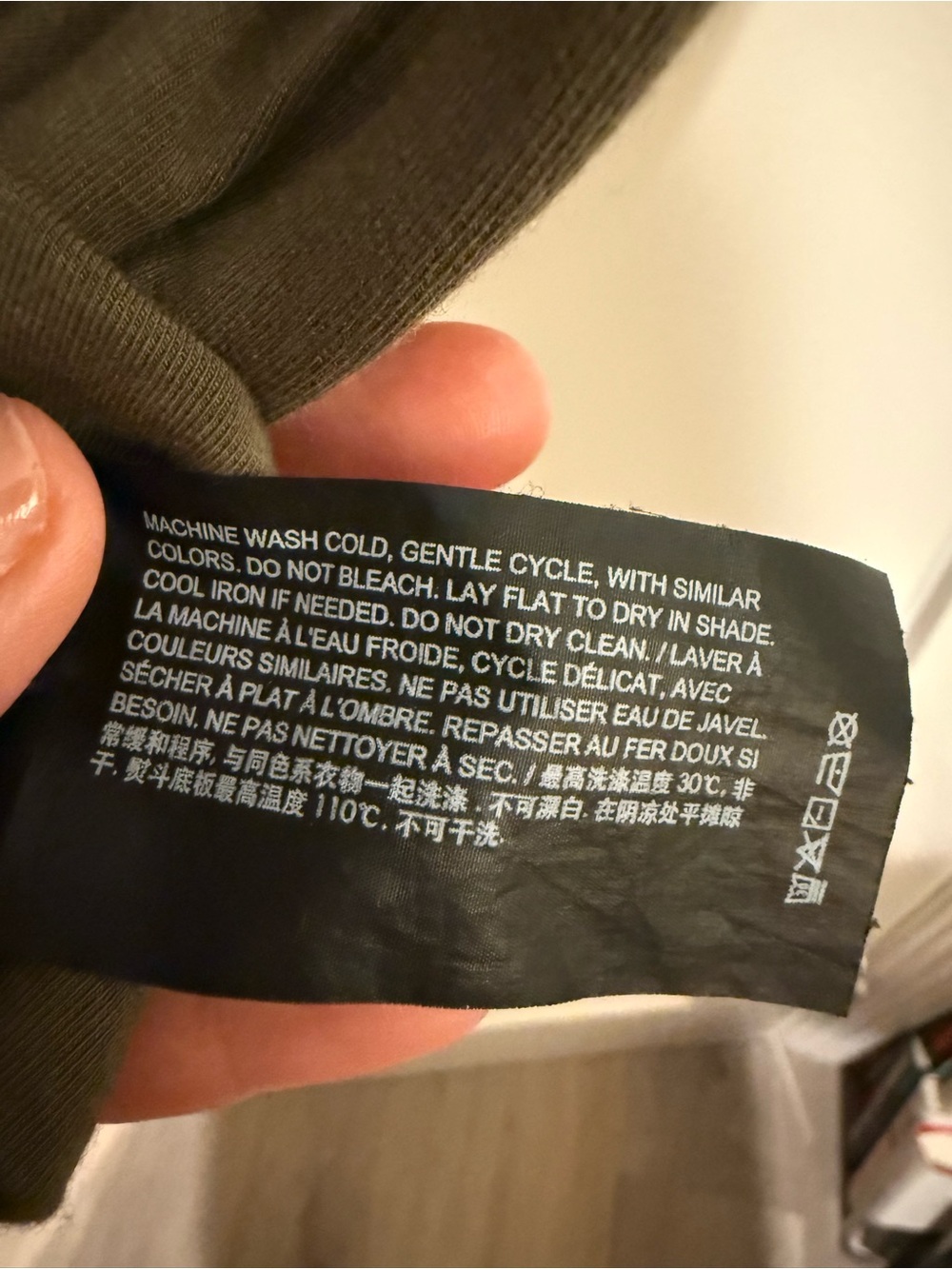 Theory Olive Green Crewneck Dress - Picture 3 of 4